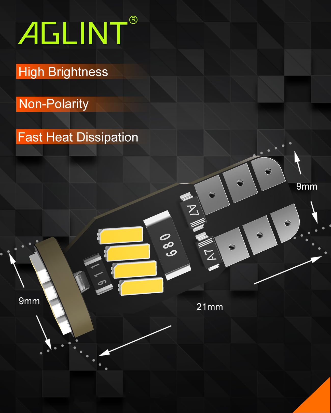Żarówka LED 194 T10 W5W 501, 168, 2825 Wedge 12 V, zapasowe żarówki do świateł wewnętrznych LED, kopuła, mapa drzwi, bagażnika, oświetlenie tablicy rejestracyjnej, 6500 K, białe, 10 szt