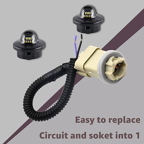 Miniatura 5 de Reemplazo de arnés de cableado de luces de matrícula para 1999-2015 F250 F550 F350 F450 Super Duty Ranger Bronco Excursion Expedition Explorer F53