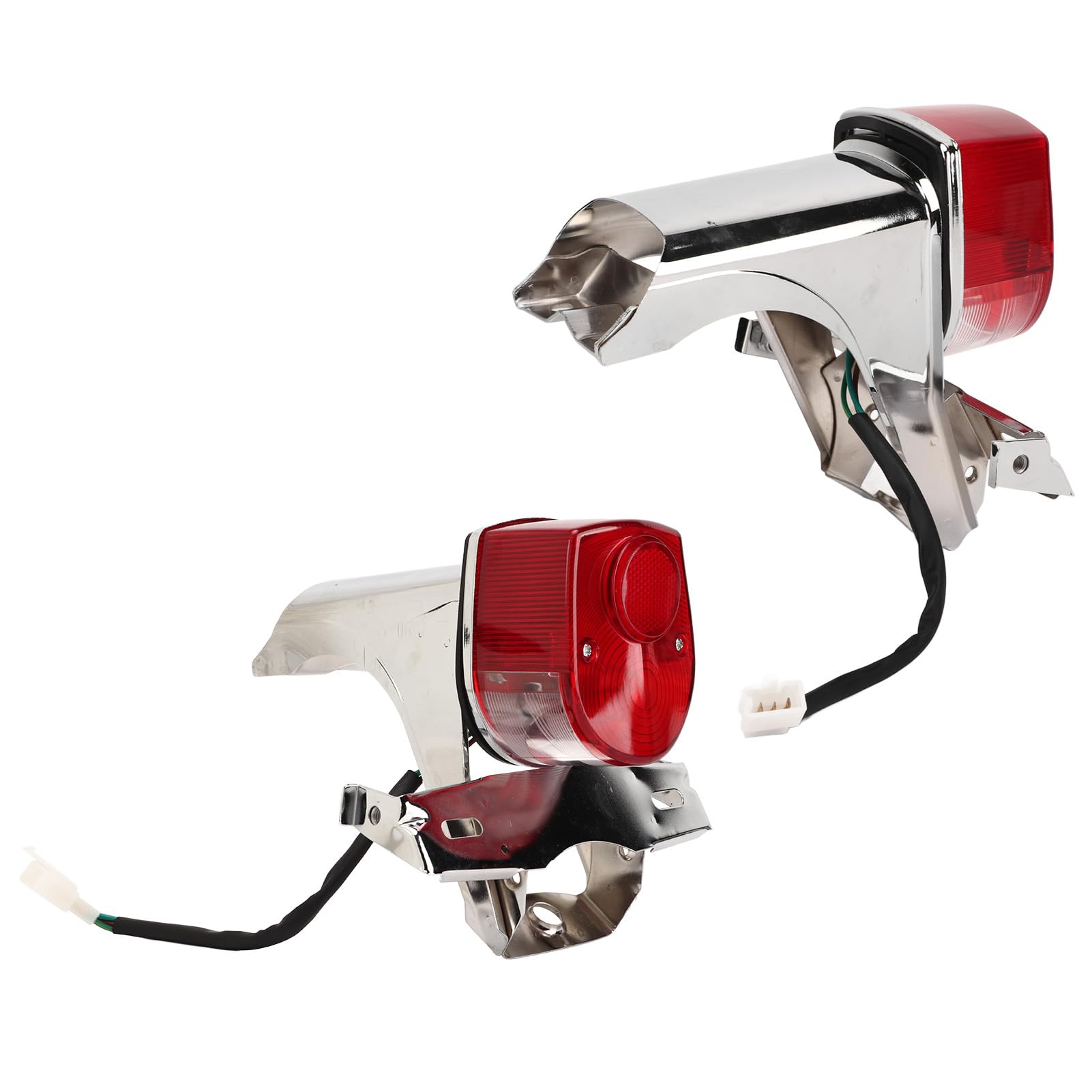 EVGATSAUTO Motorcycle License Plate Light, 12 V Universal Rear Light