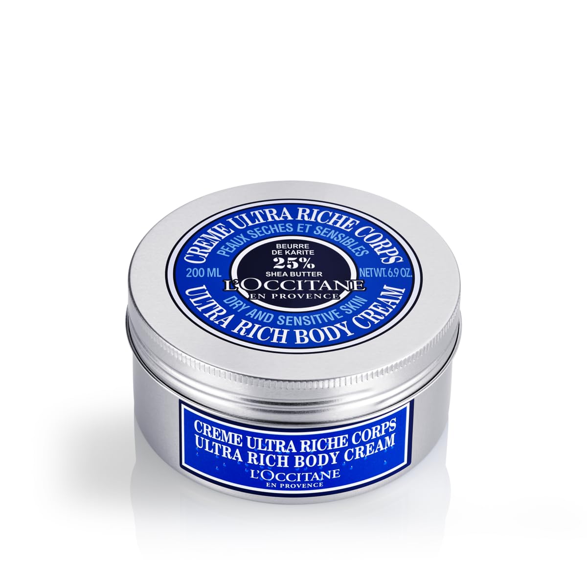 L’Occitane Ultra Rich Body Cream: 25% Shea Butter, Nourish, Comfort, Protects from Dryness, Sensitive Skin Ages 3+, Vegan, Jasmine Scent, Reduce Waste with Refill