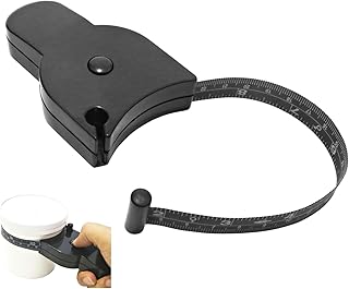 ボディーメジャー テープメジャー 巻尺 周囲測定 オートメジャー 手芸 長さ サイズ 測定ツール ワンタッチ 定規 片手操作 自動巻取り スリーサイズ ロングメジャー 巻き尺 (ブラック)