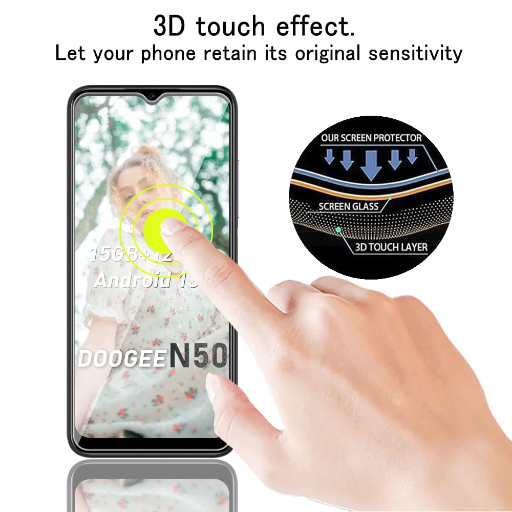 3x Pellicola Protettiva Vetro per Doogee S88 Pro Protezione
