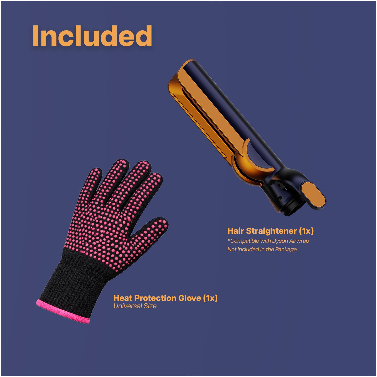 Nakładka Prostownicy do Dyson Airwrap od MMOBIEL – Kompatybilna z HS01,HS05 & HS08 – Prostownica Airflow do Suszenia & Gładzenia Wilgotnych Włosów, Bez Płyt, Zmniejsza Puszenie & Łamliwość – Niebieska