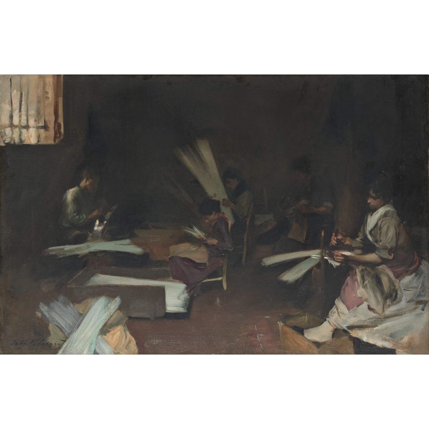 ARTICULOZY Riproduzione Belle Arti su Tela Rolled - Sargent - Vetrai Veneziani - 76x101 Pollici | Colori Resistenti allo sbiadimento | Decorazione Parete Unica per Interni Moderni