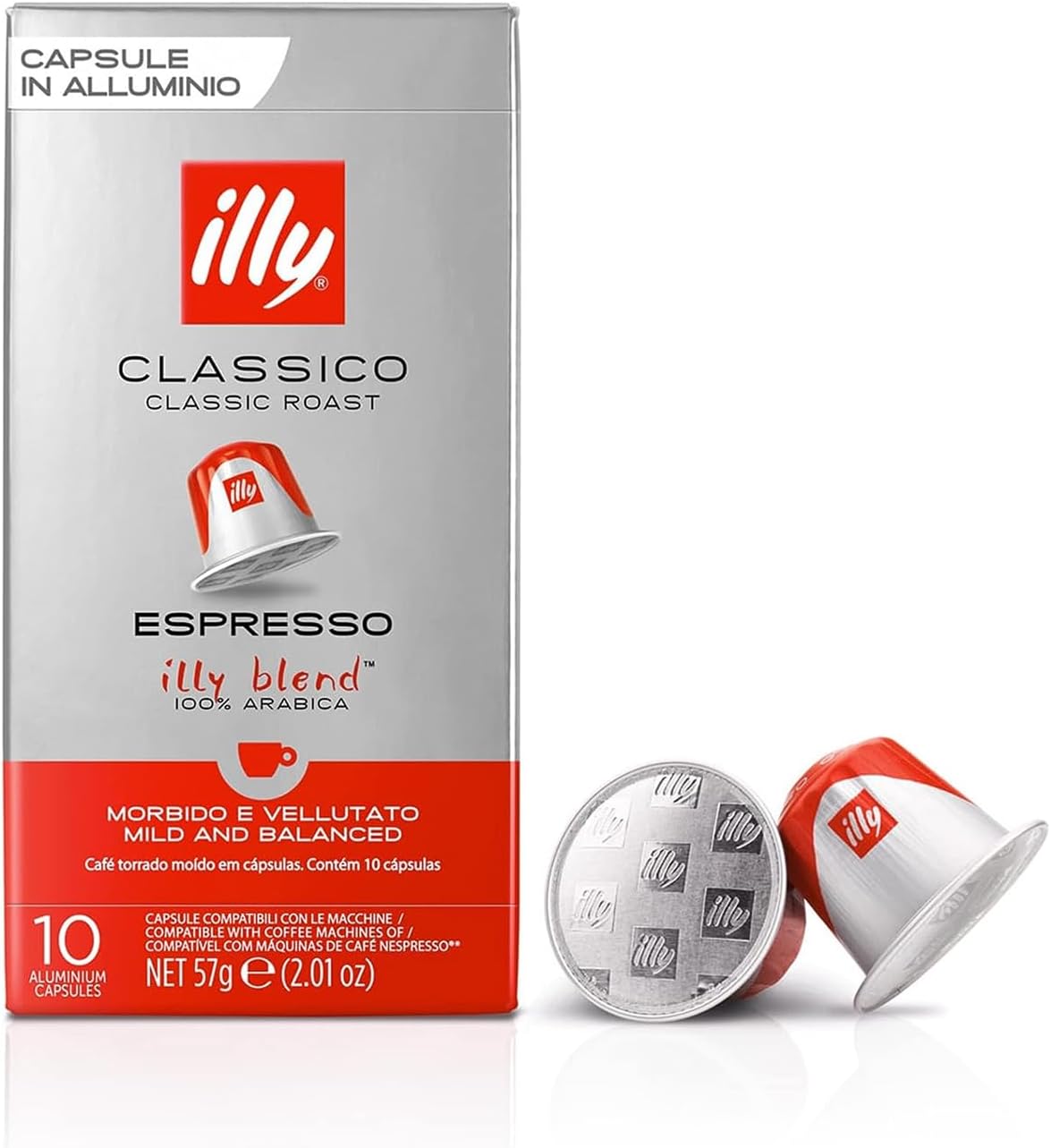 illy Nespresso Capsules 100 Count Espresso Pods, Classico