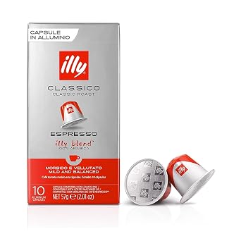 illy Classic Coffee Classic Roast in Compatible Coffee Capsules * - 10 packs of 10 capsules