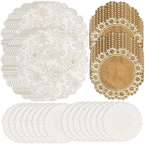 Talking Tables Metallic Party Porcelain Gold Doilies (48 Pack)