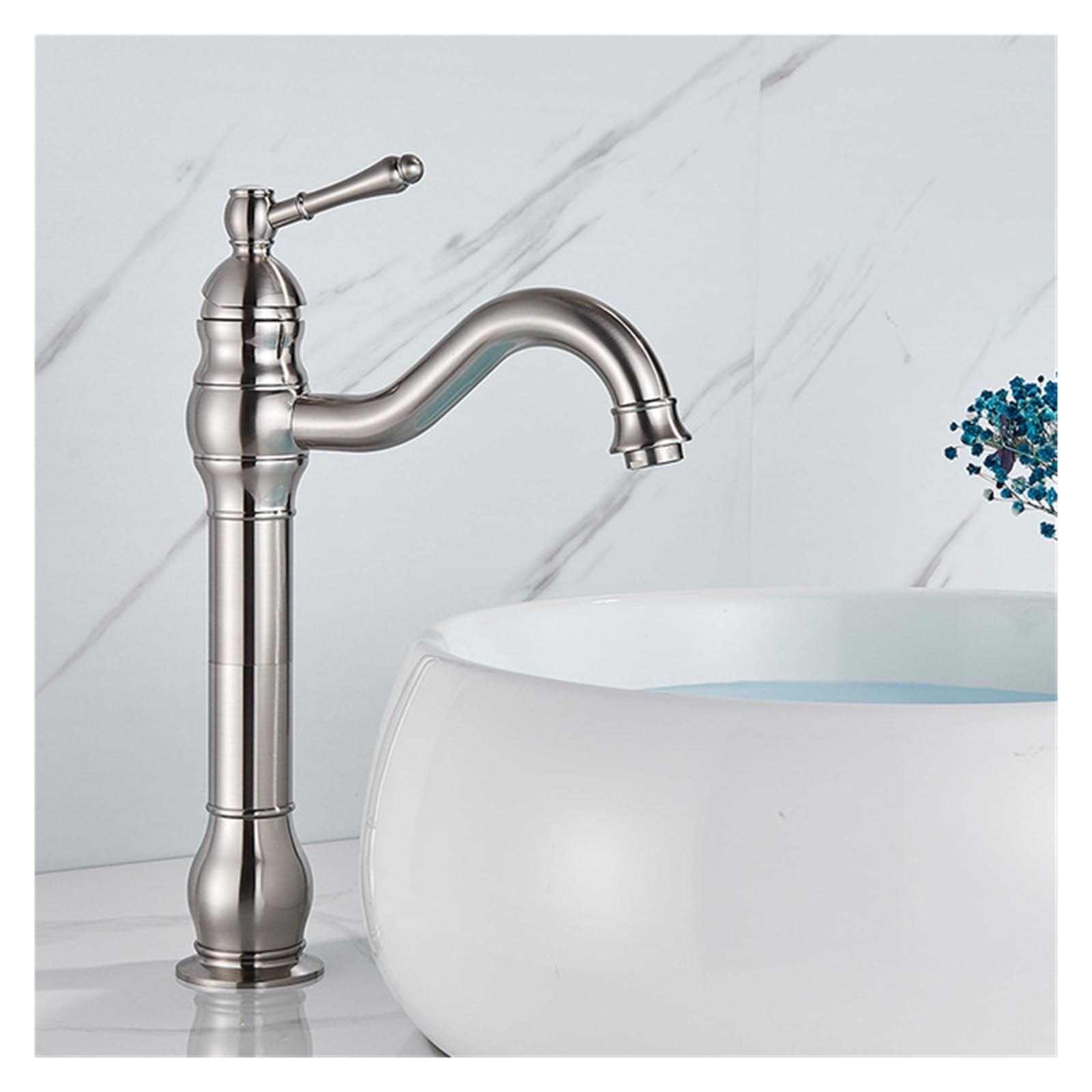 Mitigeur de lavabo en laiton antique premium pour vasque