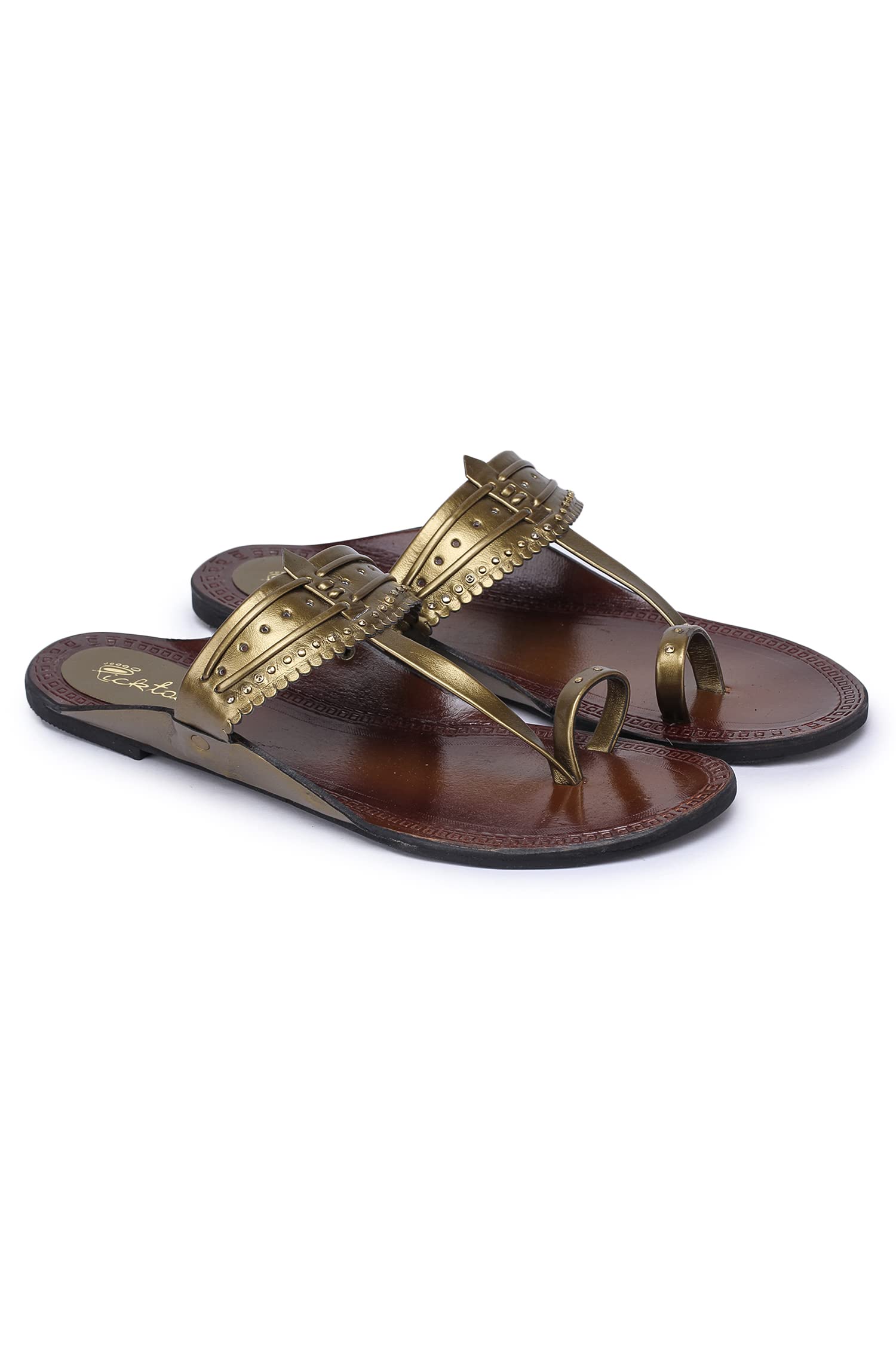 Picktoes Womens Kolhapuri, Fashion Sandal Sleeper Fashion Sandal (Copper, Numeric_3) (B09WN8216P) Amazon Price History, Amazon Price Tracker