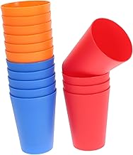 ULDIGI 15 Pçs Copos De Vinho Descartáveis Copos De Água Copos De Plástico Descartáveis Para Vinho Crianças Copos De Plástico Para Casa Copo De Cerveja Copo De Acrílico Arco-Íris Copo