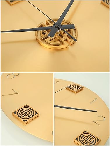 Miniatura 9 de Reloj de pared moderno decorativo de cobre puro reloj de pared de estilo chino luz de lujo reloj de pared chino reloj de pared decorativo para sala