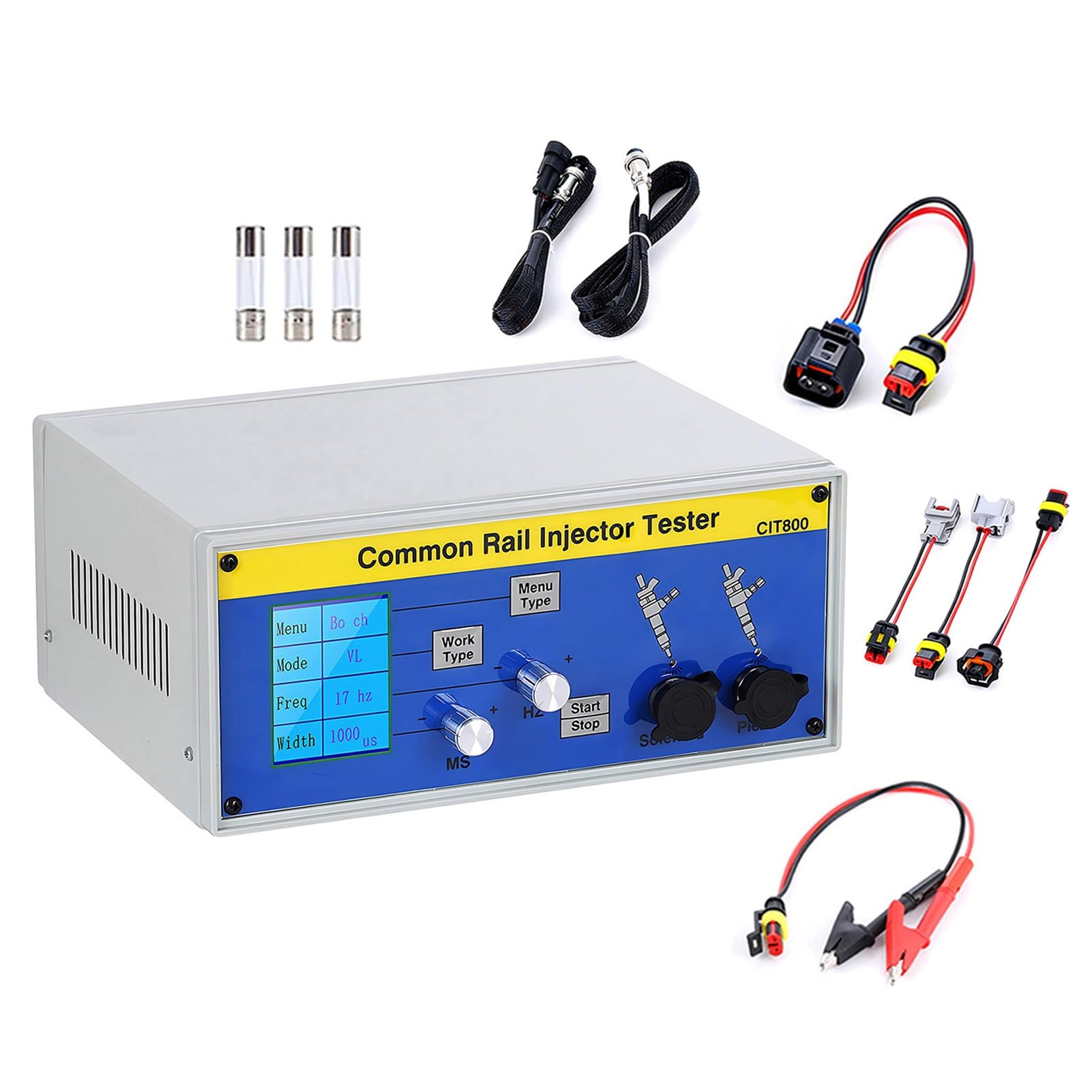 Herramienta de Calibración de Inyectores para Taller/Probador de Inyectores Diesel para Análisis Rápido,Tester Common Rail para Inyectores Piezoeléctricos,30Hz(CIT800)