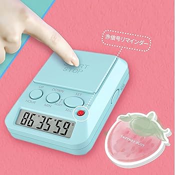 ピンクの指紋認証キッチンタイマー2個セット Amazon.co.jp: キッチンタイマー(2個、ピンク) : Home & Kitchen