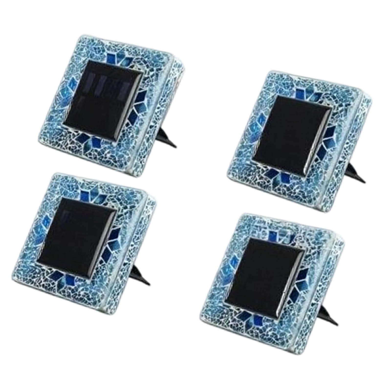 Luce da giardino a energia solare, prati, Square blue