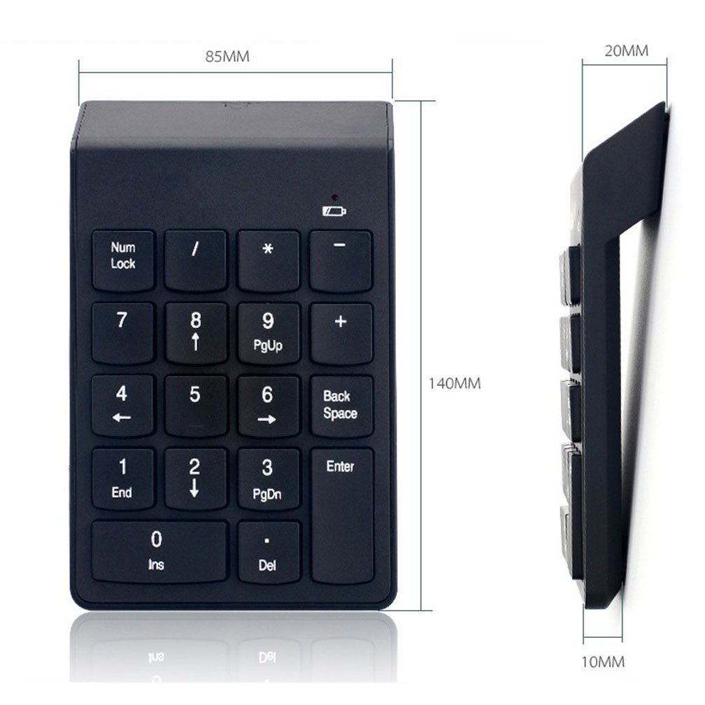 Amazon | BigFox テンキーボード 2.4GHz USB ワイヤレス 数字