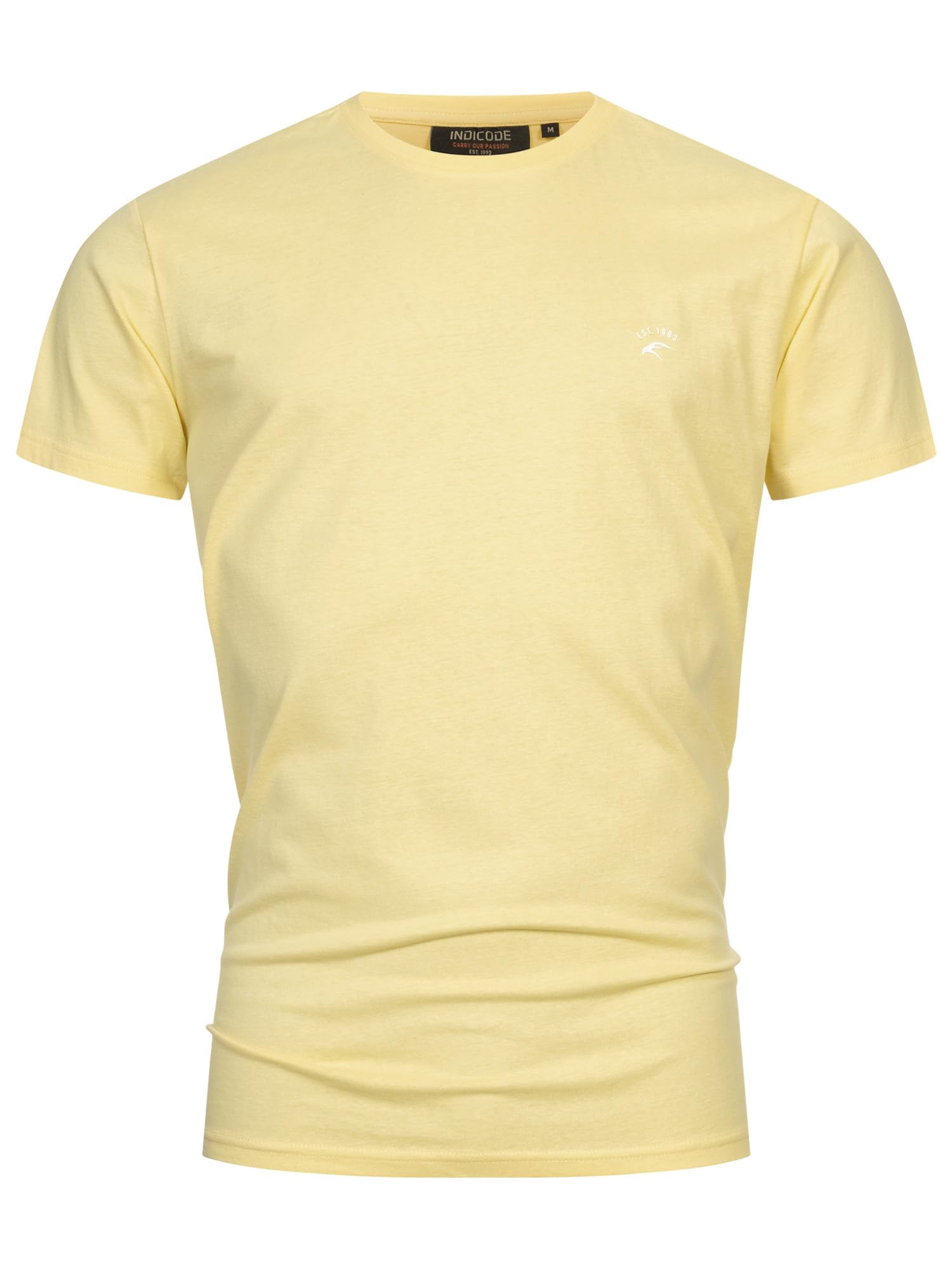 Indicode Herren Kloge T-Shirt mit Rundhals-Ausschnitt | Herrenshirt Sommershirt