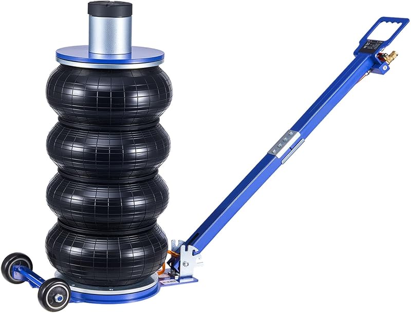 VEVOR Gato de aire, gato de airbag de 6 toneladas/13227 libras, elevación hasta 26,5 pulgadas con columna elevada, mango ajustable y almohadilla de goma gruesa, neumático de elevación rápida de 2-5 s para reparación de automóviles, SUV, camionetas, garajes