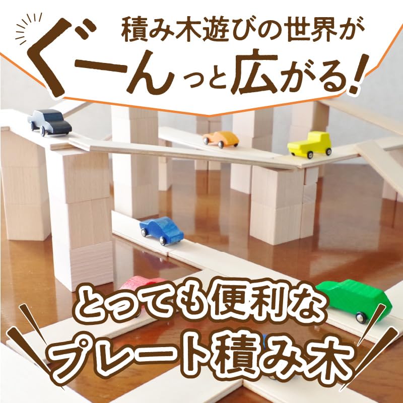 Amazon.co.jp: 遊びの世界が広がる積み木！プレート積み木スタンダード