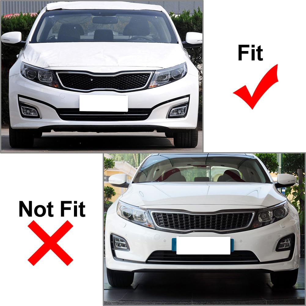 Cninba13 2 Pcs Daytime Running Lights Front Fog Light Driving Lamps ABS For Kia Optima K5 14-2015