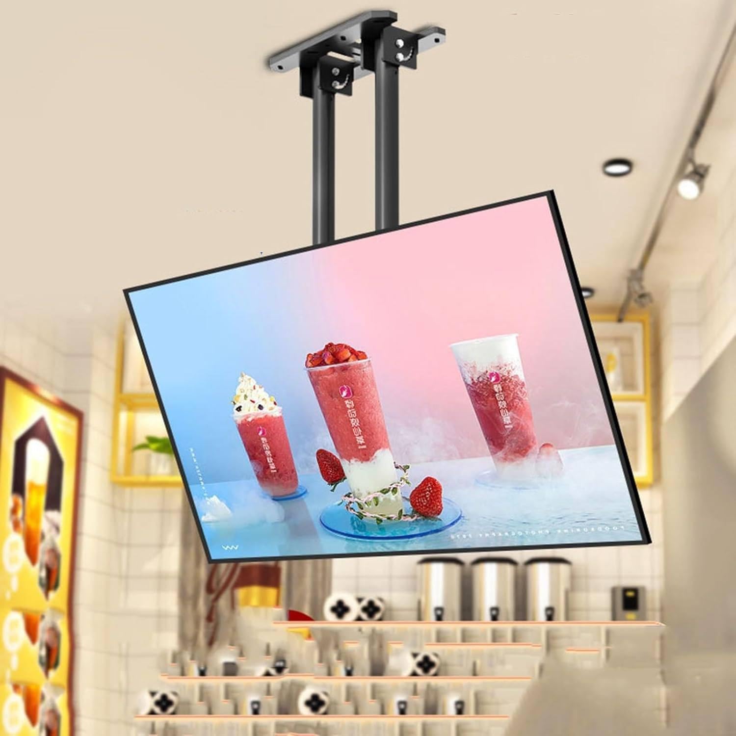 Pizarra de menú digital con pantalla LED retroiluminada, eficiencia energética para restaurante, cafetería, tienda, pantallas de póster iluminadas