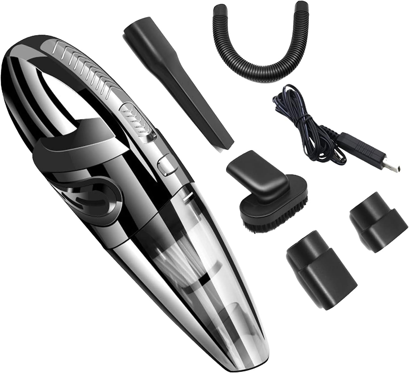 新生活 車の掃除機 3000pa1w車の掃除機ポータブルハンドヘルド車の掃除機ペットの髪のの砂利のクリーニングのための強力な吸引掃除機ホームオフィス