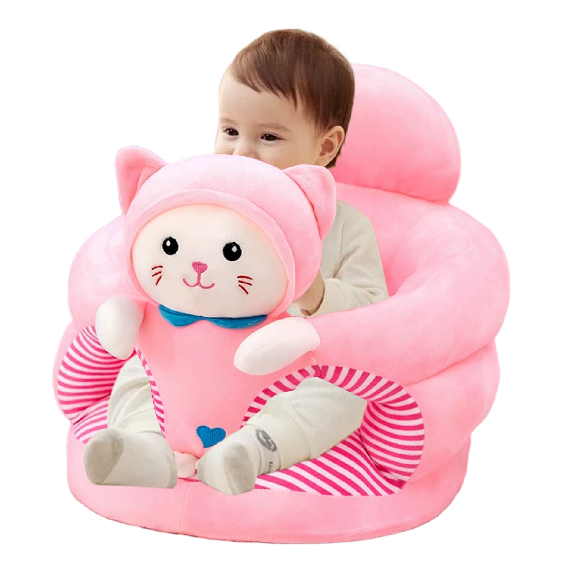 Simpatica sedia da seduta per bambini in peluche con gattino simpatico cartone animato, divano di supporto per neonati
