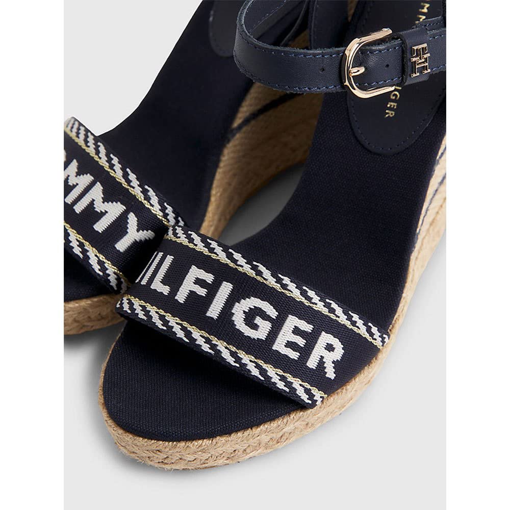 Tommy Hilfiger Espadrillas Wedge Donna Seasonal Webbing Wedge Tacco a Zeppa