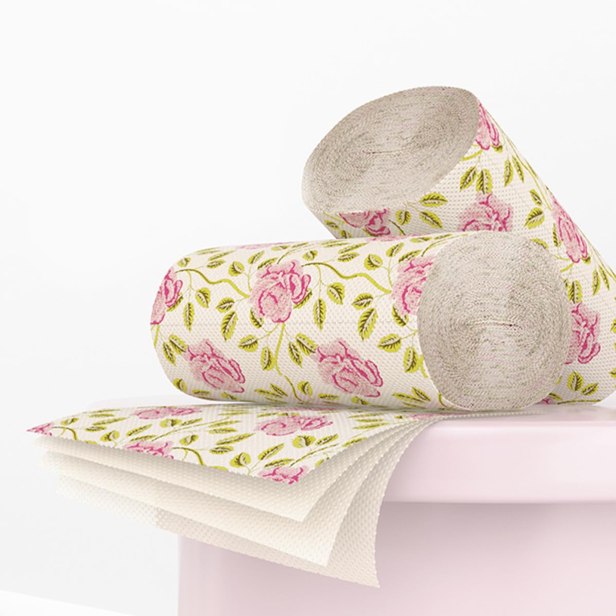 SECFOU 10 Pezzi di Carta Igienica in Pasta di Bambù con Design Elegante a Rose, Morbida e Versatile, per Uso in Ristoranti e Uffici