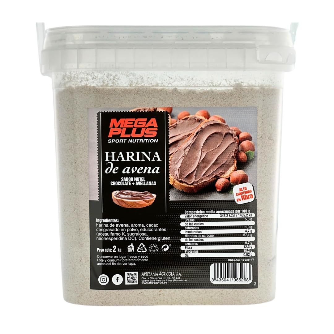 Harina De Avena Sabores - Mega Plus - Harina De Avena Integral - Para Batido Proteinas O Cereales Avena - Avena En Polvo 8 Sabores - Carbohidratos Y Vitaminas - Sin Azucar - Donut 2kg — view 10