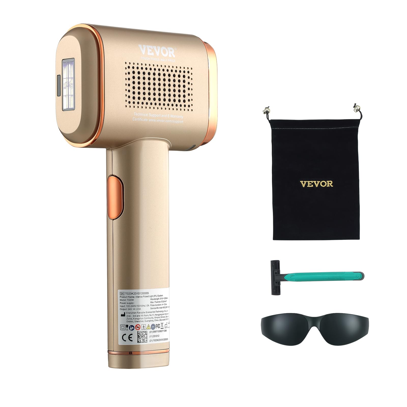 VEVOR Intense Pulsed Light System Hair Removal,