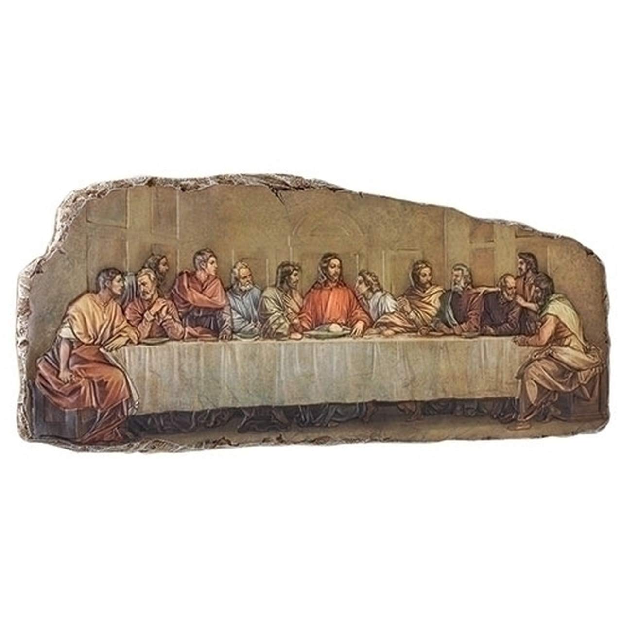Joseph's Studio The Last Supper Exposed Edged 18.5 Inch Resin Stone Wall Plaque