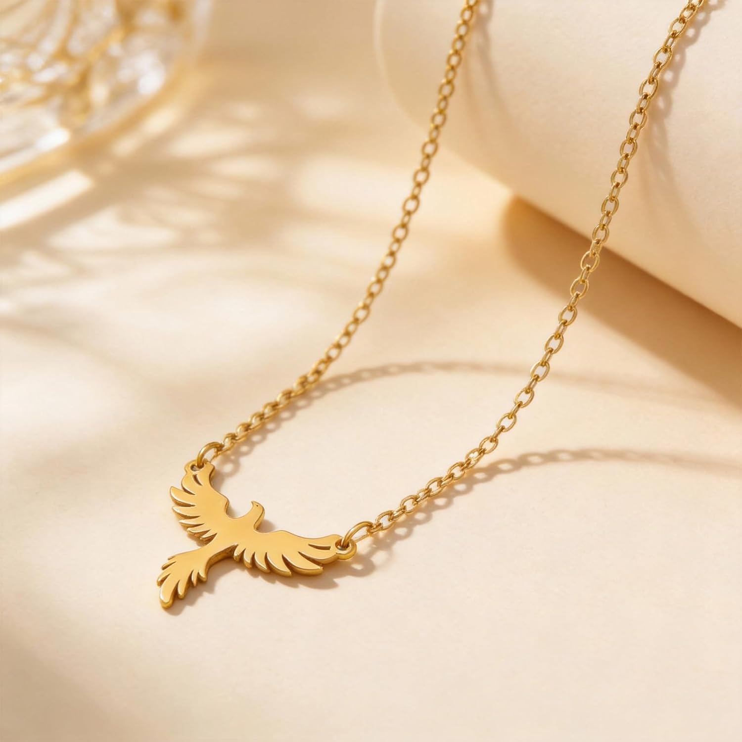 Phoenix Necklace for Women Phoenix Wings Necklace Gold Bird Pendant Elegant Jewelry Graduation Back to School Birthday Gifts for Her - Image 5