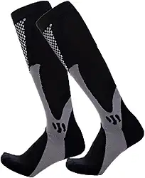 Meia de Alta Compressão Profissional Estimula Circulação Corrida Ciclismo Varizes Alívio