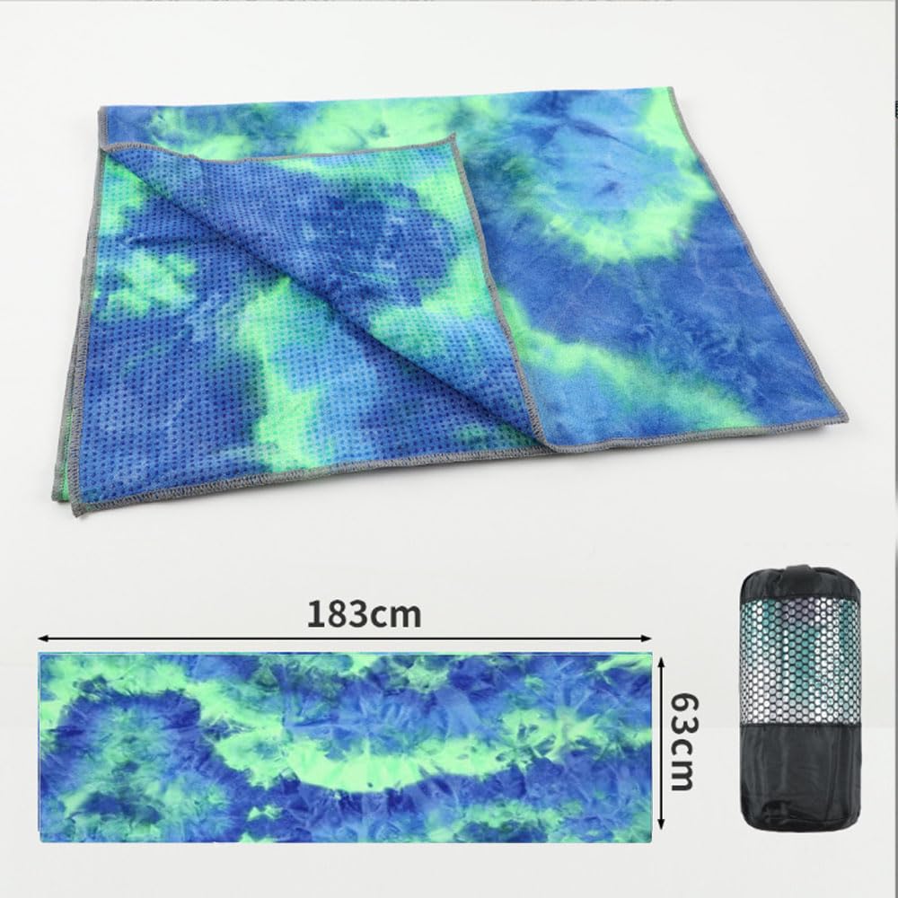 Tappetino Yoga Oaygat Antiscivolo - Asciugamano In Microfibra 183x63 Cm Con Borsa - Foto 12