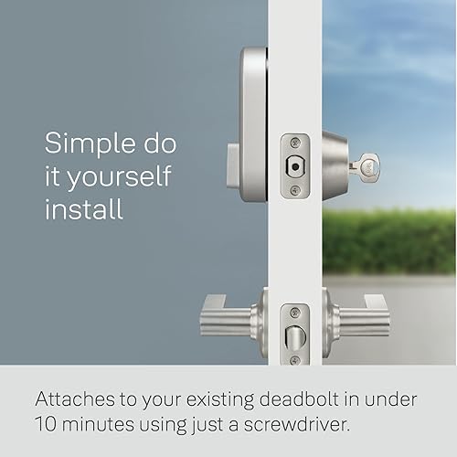 Miniatura 3 de Yale Approach Smart Wi-Fi Deadbolt Retrofit Smart Lock, llaves virtuales ilimitadas, control remoto de aplicaciones, entrada sin llave, color