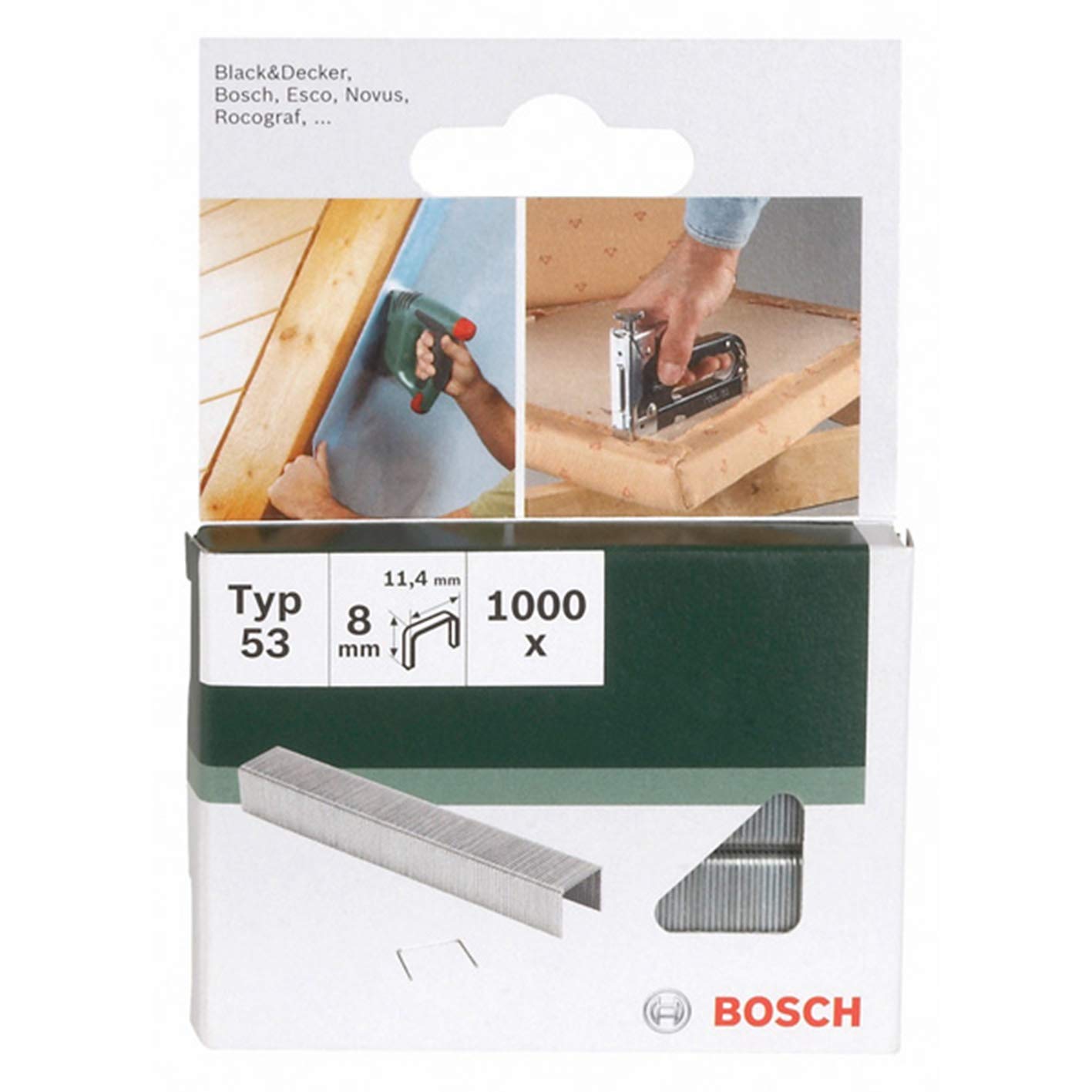 Agrafeuse - PTK 14 EDT (livrée avec 1000 agrafes type 53) + Lot de 1000 agrafes type 53 (8mm de longueur)