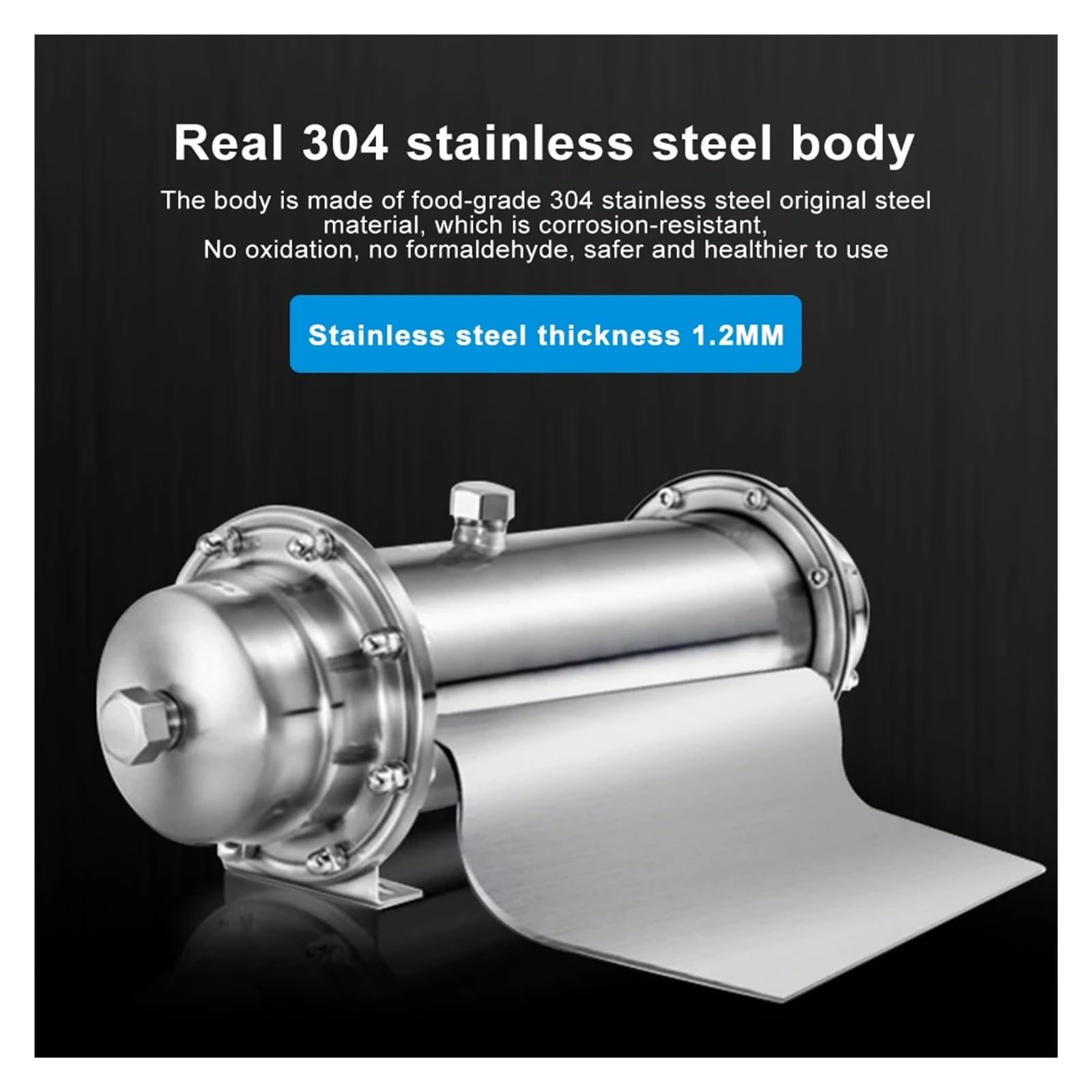 3000L/h Water Filter 304 Stainless Steel PVDF Ultrafiltration Water Purifier With Washable Cartridge Direct Drink Kitchen Filter(3000L)