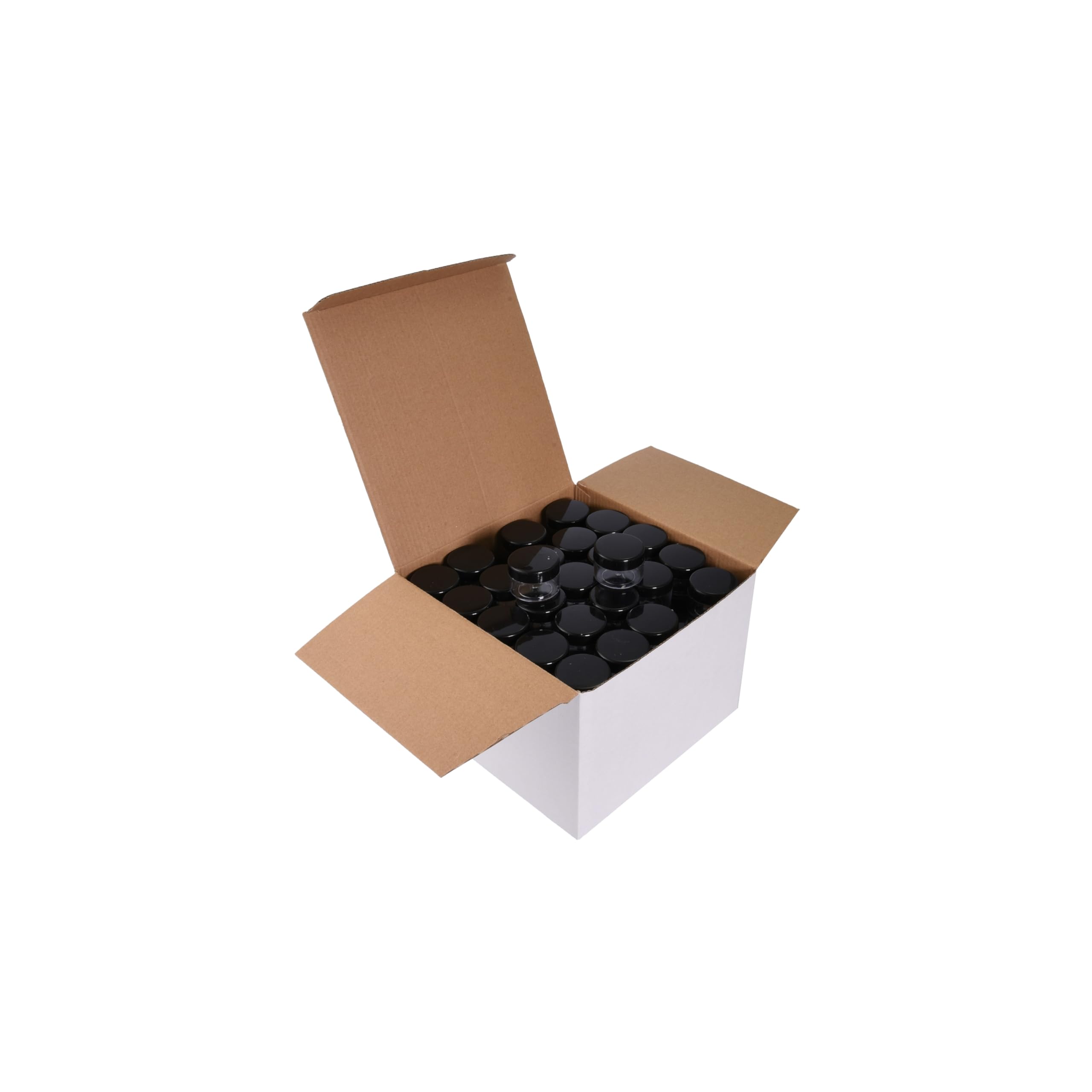Zetla Okrągłe plastikowe pudełka do przechowywania (B2) 10 ml przezroczysty rozmiar (37 x 17 mm) pudełko 125 szt