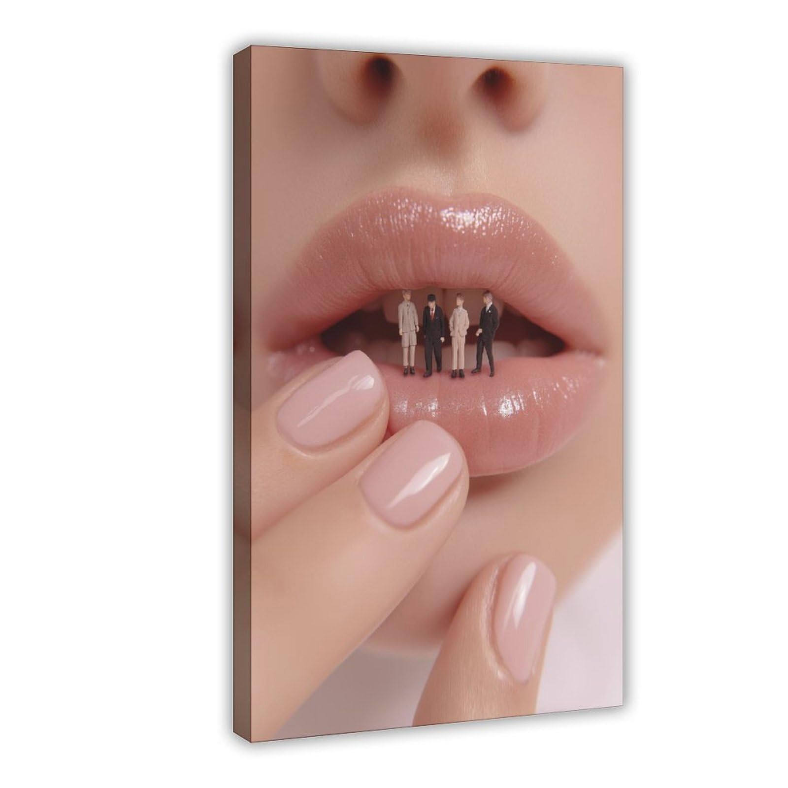 YWTJAX Maneater Surreal Lips Poster Canvas Poster for Dorm Room Decor Gift