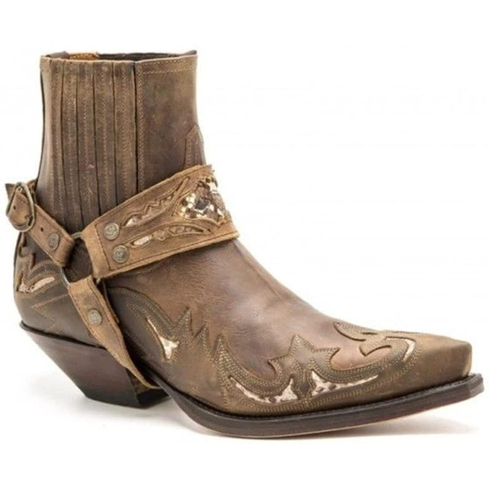 FHKBK Men Western Cowboy Boots 