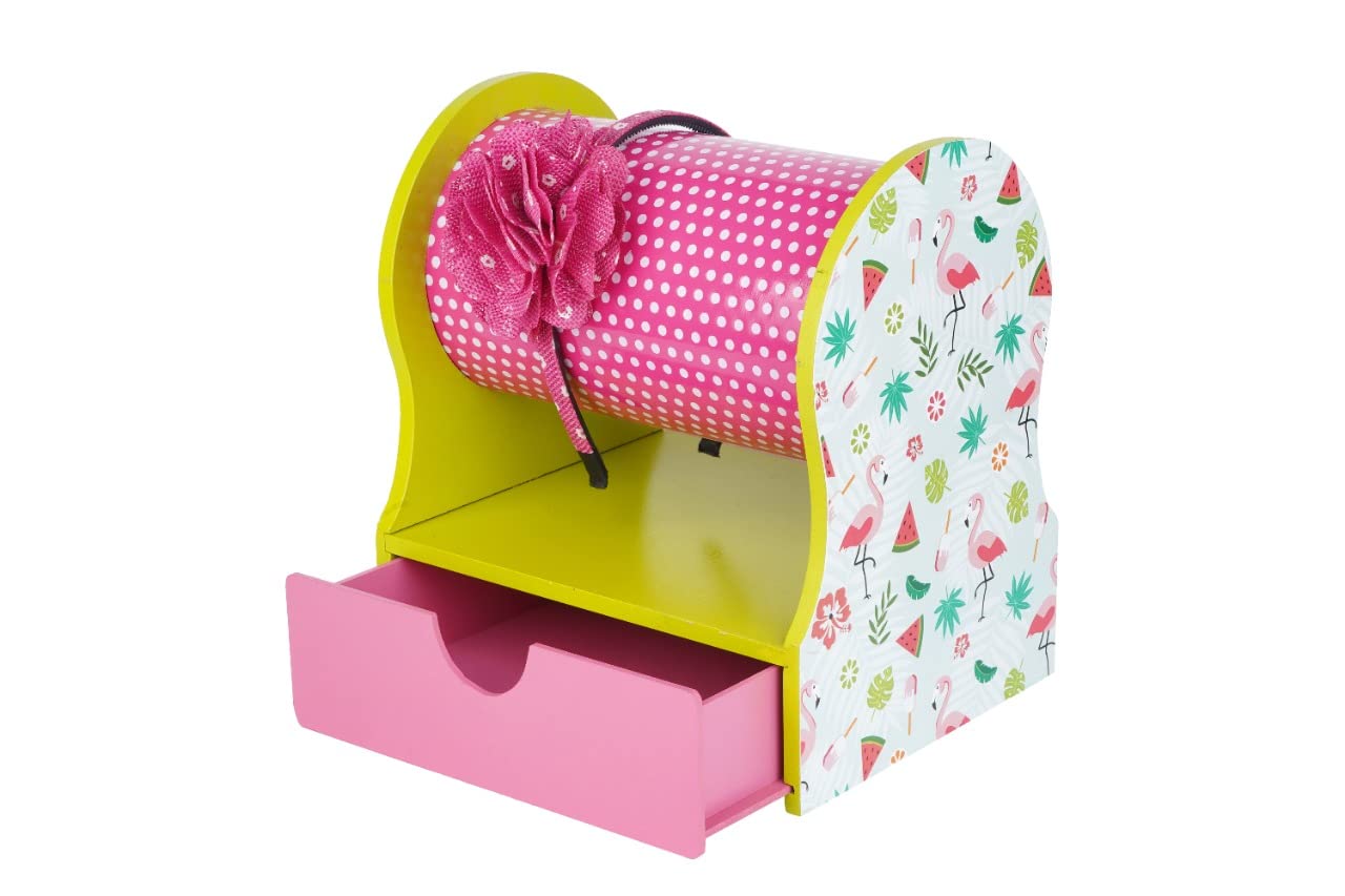 KIDDYPARTIES Hairband Holder with Drawer | Headband and Hair Accessory Organizer for Girls | Cute Hair Clasp Storage Stand (Flimago Design) (B09M78V1JF) Amazon Price History, Amazon Price Tracker