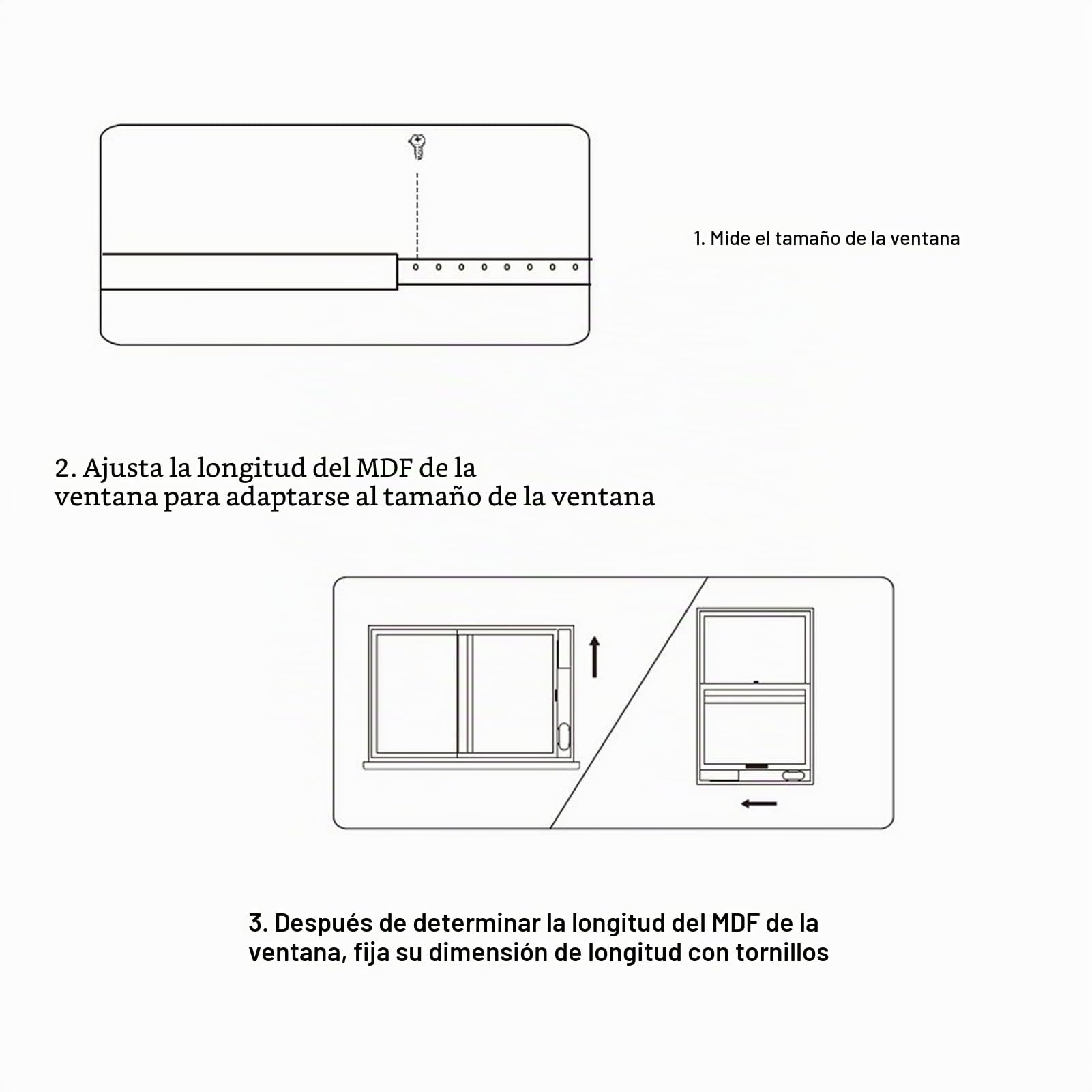 Kit de Ventana de Aire Acondicionado Portátil, Adaptador Universal para un Panel Deslizante Ajustable de Tubo de 150 Mm con Material de PVC Duradero para la Mayoría de Las