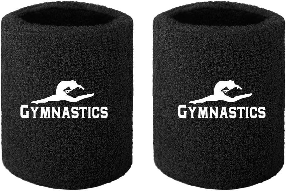 Unisex Gymnastics Wristbands Sweatband 4" x 2.75" (One Size, Cotton Blend) - Athletes & Sports Enthusiasts