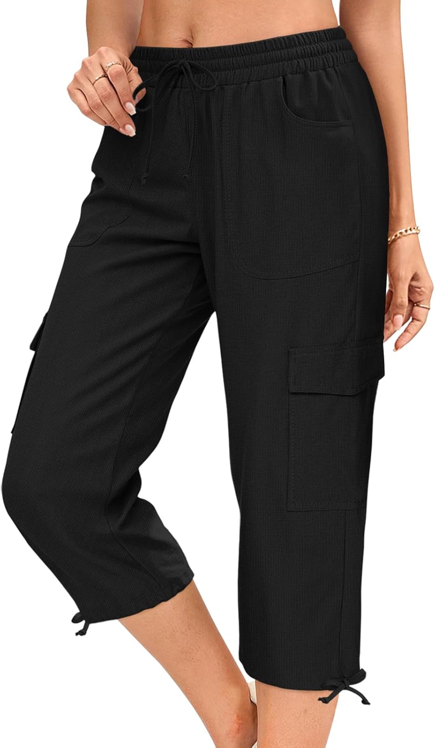 HOTGIFT Women Capris Cargo Pants Summer Hiking Pants Casual Lightweight Outdoor Quick Dry with 6 Pockets 2025 HOTGIFT Women Capris Cargo Pants Summer Hiking Pants Casual Lightweight Outdoor Quick Dry with 6 Pockets 2025