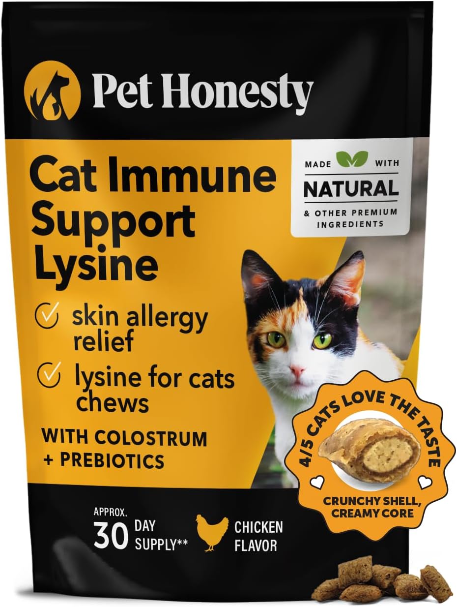 Pet Honesty Cat Immune Support Lysine Cat Allergy Relief
