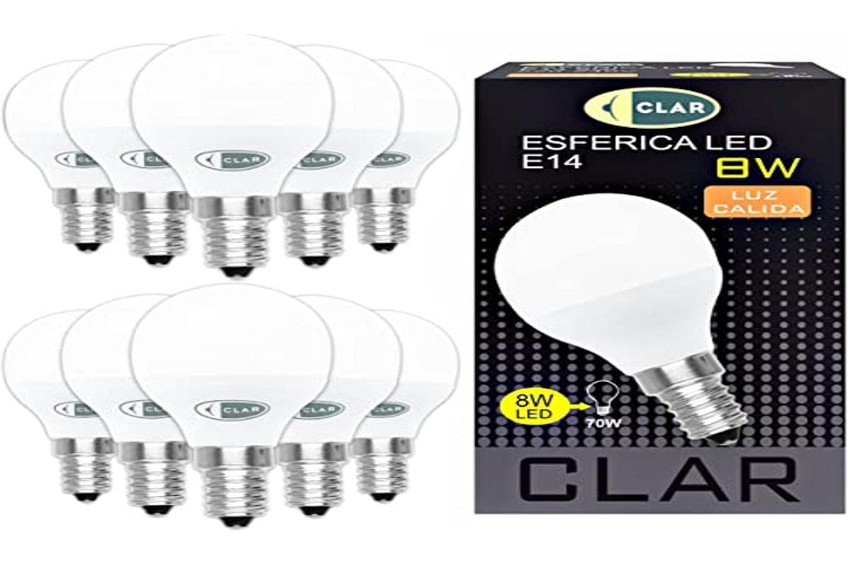 CLAR, E14 LED Light Bulb, E14 LED Light Bulb Warm White, Small Screw Light Bulb, Warm Light Bulb, SES E14 Bulb