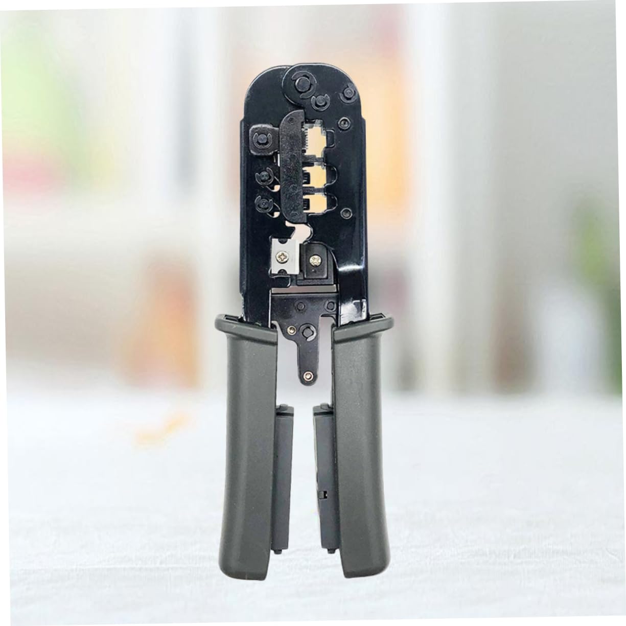 Pinza Crimpatrice Multi- Con Tester Per Ethernet Stripper e Crimpatrice Per Design Ergonomico e Alta Precisione Utensile Elettrico Per Installazioni Rete