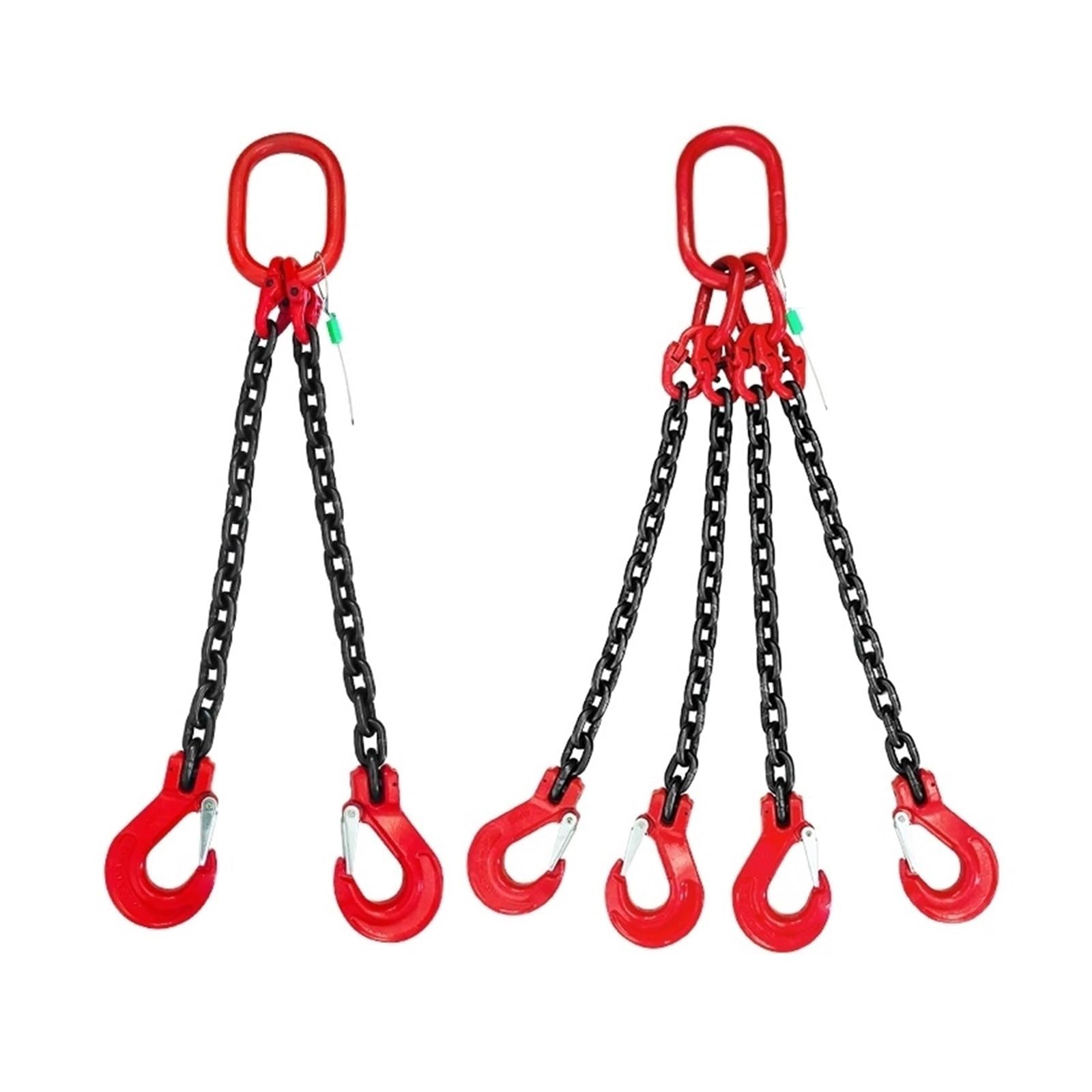 MYUYEE Chain Hoist, Chain Sling,Alloy Steel Lifting 2T Capacity With Hook Grade 80 Heavy Duty For,Flexible Enough (2 Ton 4M)
