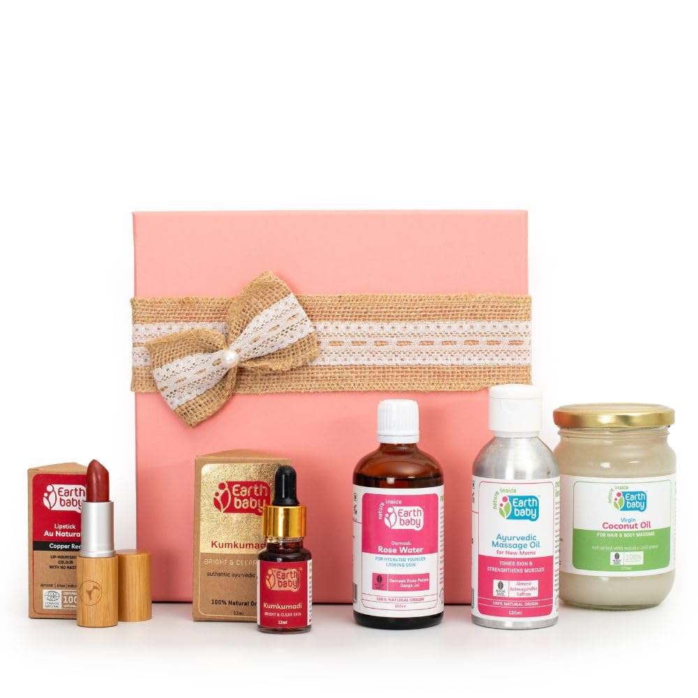 Earthbaby 100% Natural Mom Gift Hamper, Baby Shower Gifting, Hmaper for Pregnant and New Moms-picture-27