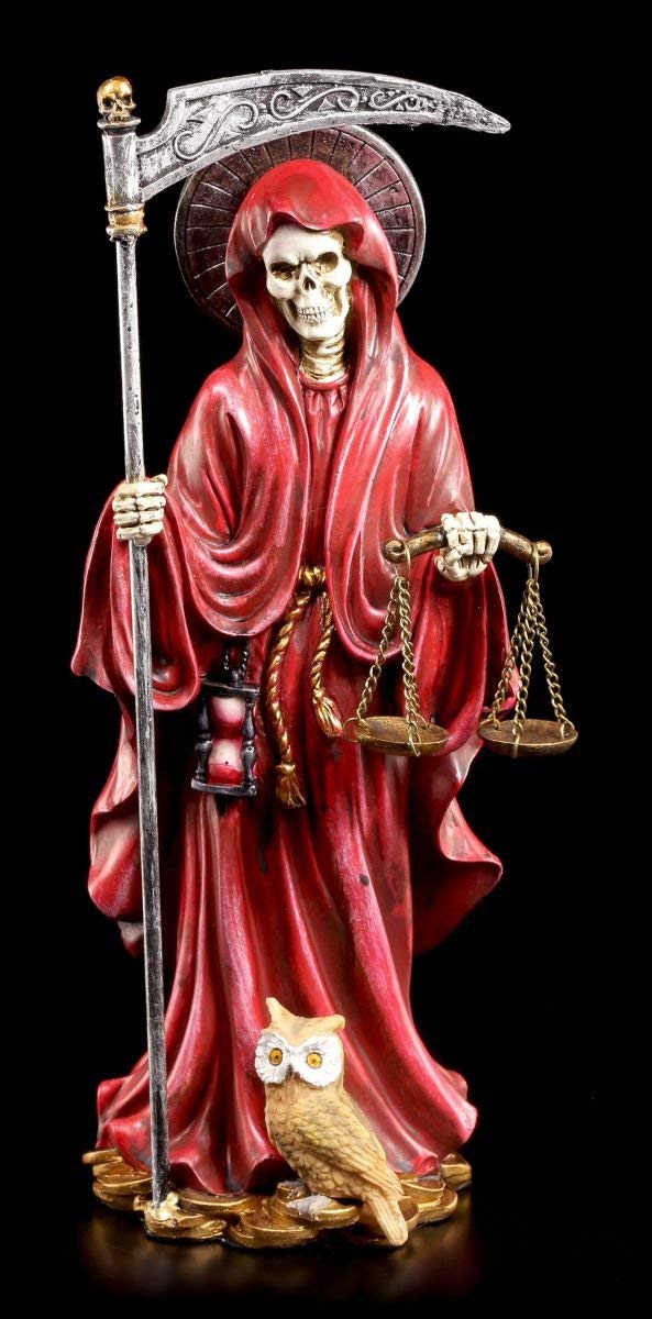 Santa Muerte Personaggio Rosso - Dona Sebastiana - Squartatore Grim Reaper Donna